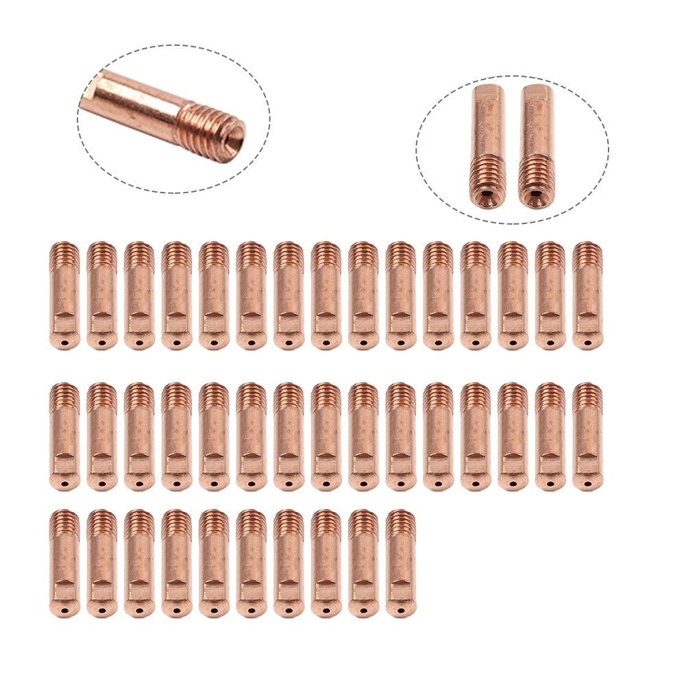 40 Pcs Contact Tips 035 for MIG Welding Gun (11-35)