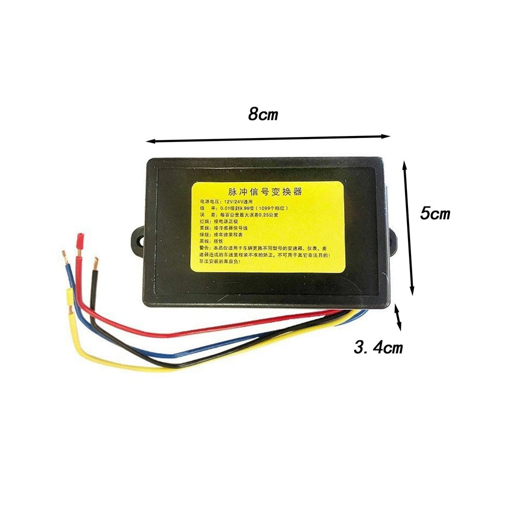 Speed Odometer Adjuster Pulse Signal Converter for 12V 24V Systems