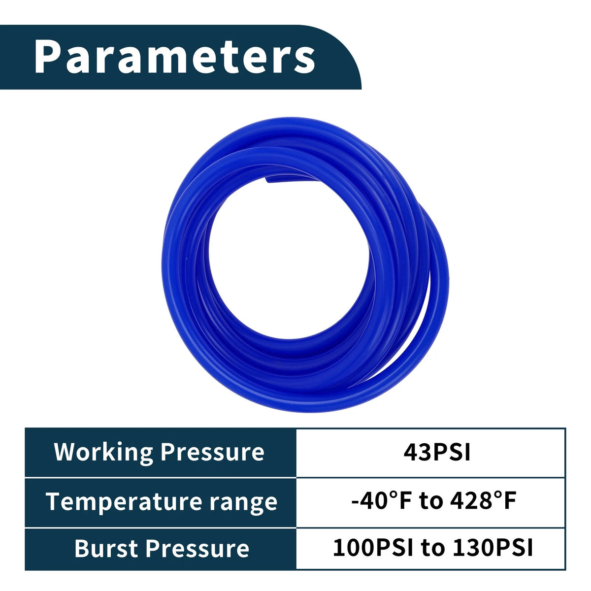 Vacuum Tubing Hose for Automotive (20ft, 10mm ID, 0.12" Thickness)