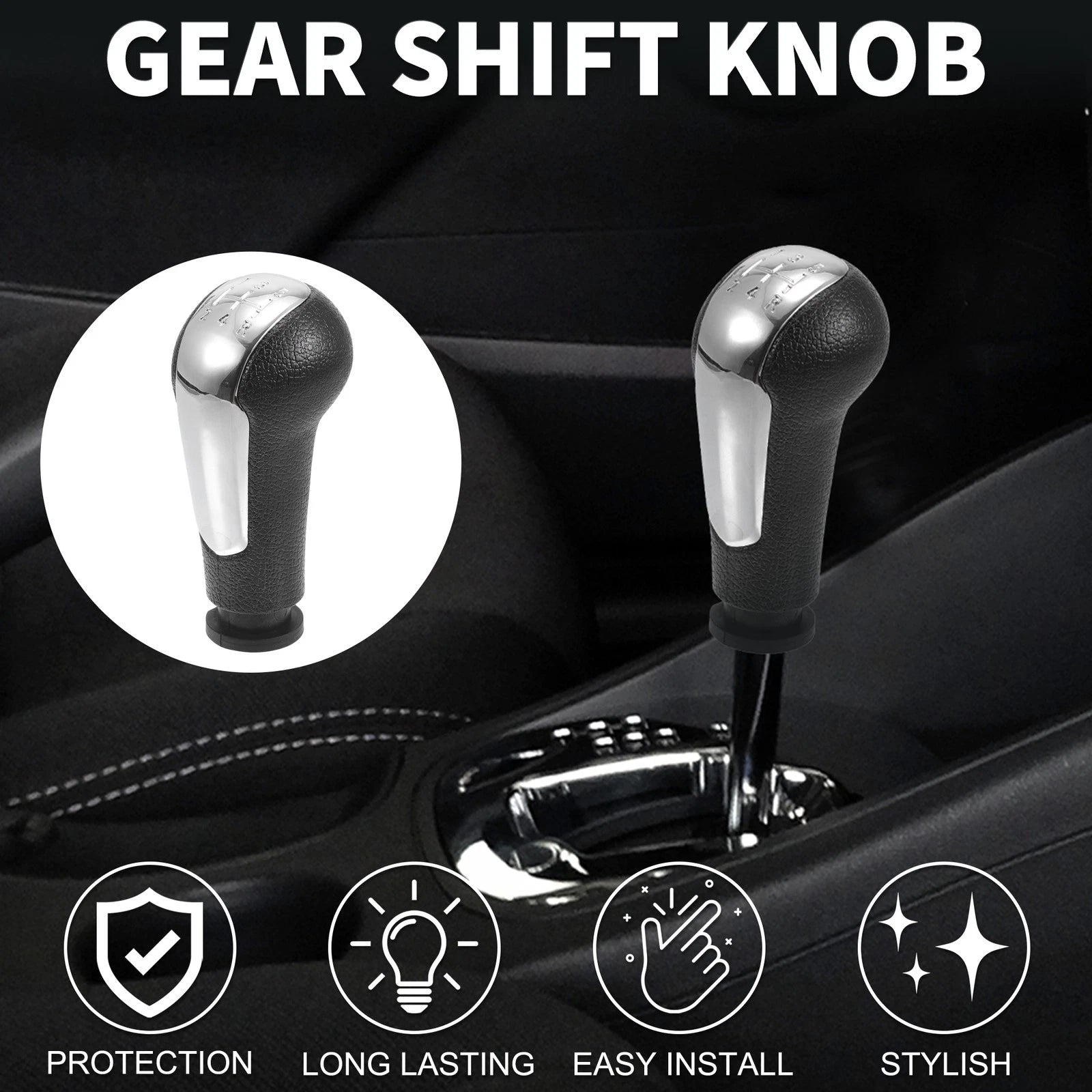 5 Speed Manual Gear Shifter Knob Replacement for Chevrolet Spark (2011–2016)