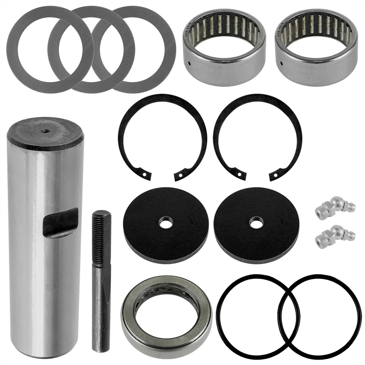 King Pin Kit 2WD Replacement for Case 570LXT 570MXT 580SL 590SL (1995–2013)