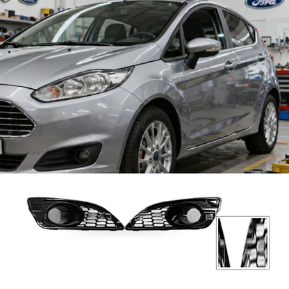 Front Mesh Grille Fog Light Frame for Ford Fiesta (2013–2016)