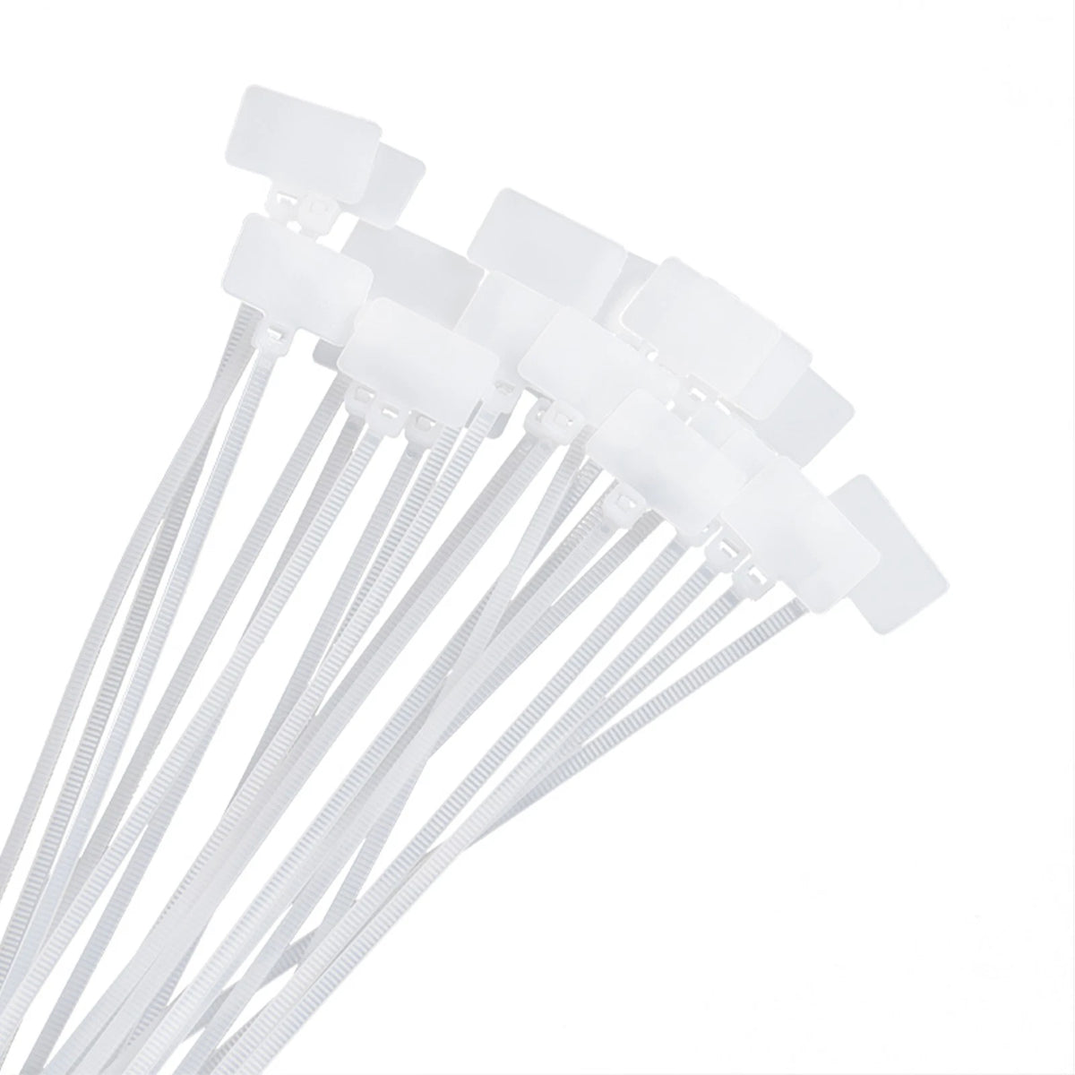 100Pack Zip Ties for Ethernet RJ45 RJ12 Cable Labeling