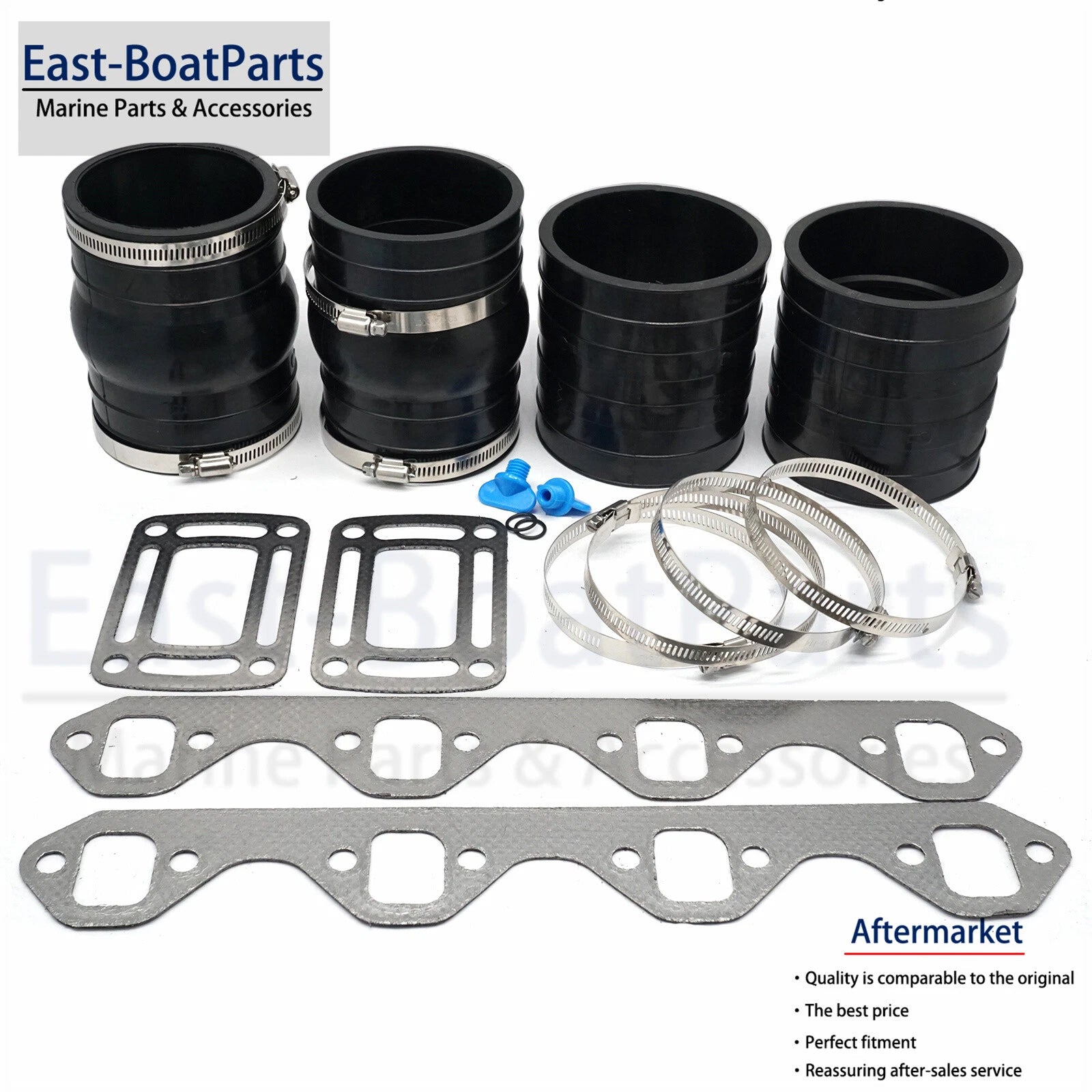Exhaust Bellows and Gasket for OMC 1996–1998 Carb