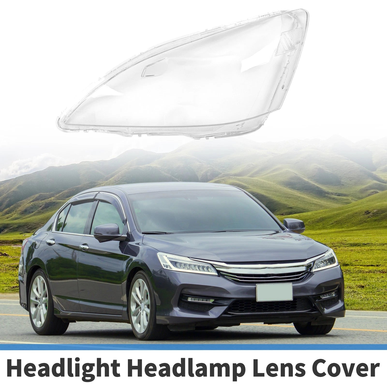 1 Pcs Headlight Lens Cover Front Left Replacement for Honda Accord (2003–2007)