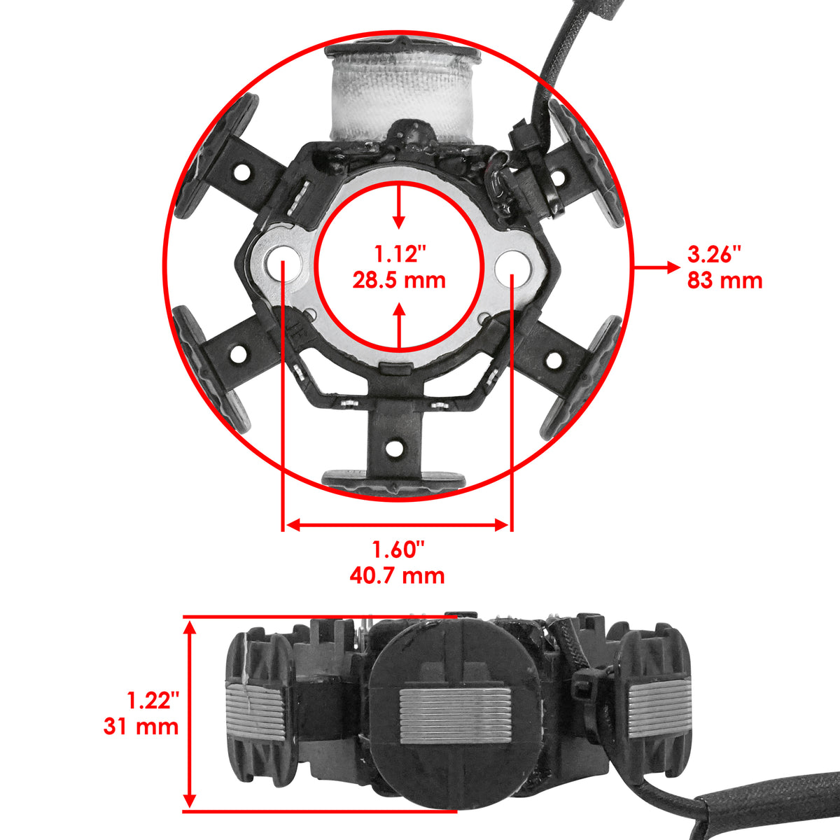 Caltric Stator for Honda Generator Alternator Magneto (2001–2019)