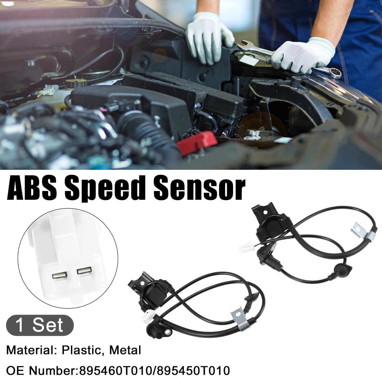 Wheel Speed Sensor Rear Left Right ABS Set for Toyota Venza (2009–2015)