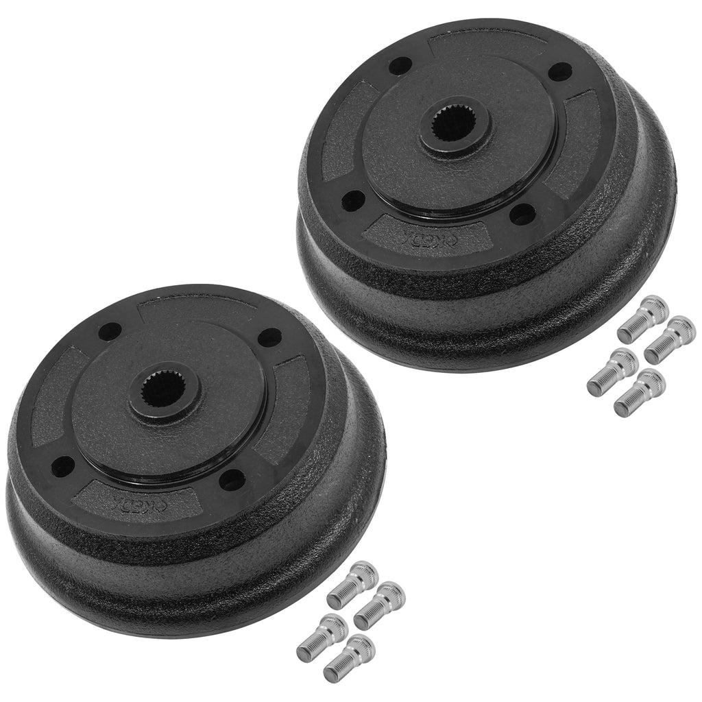 Front Brake Drum Wheel Hub Set Replacement for Kawasaki Mule 4000 (2009–2021)
