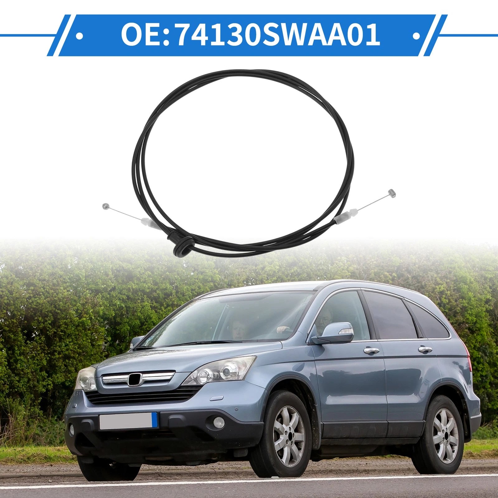 Hood Latch Release Cable for Honda CR-V (2007–2009) No. 74130SWAA01