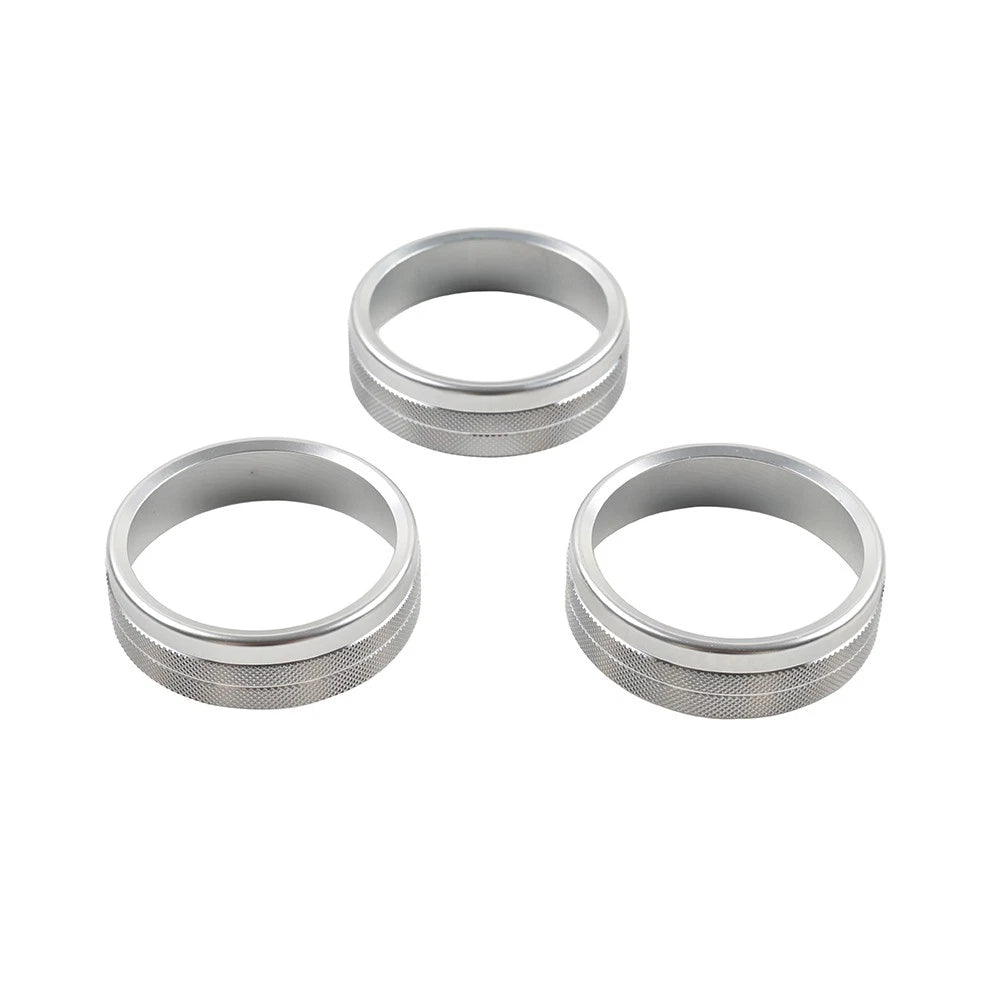 Silver Center Console AC Knob Ring Trim for Subaru BRZ, Toyota GR86 (2021–2024)