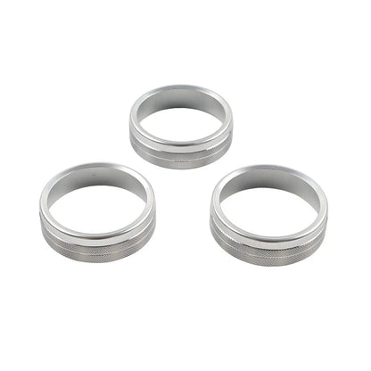 Silver Center Console AC Knob Ring Trim for Subaru BRZ, Toyota GR86 (2021–2024)