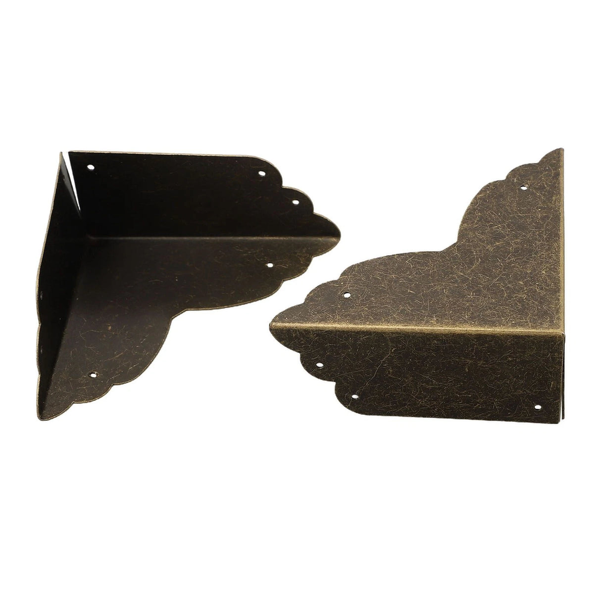 Set of 4 Antique Bronze Corner Guards for Decorative Boxes