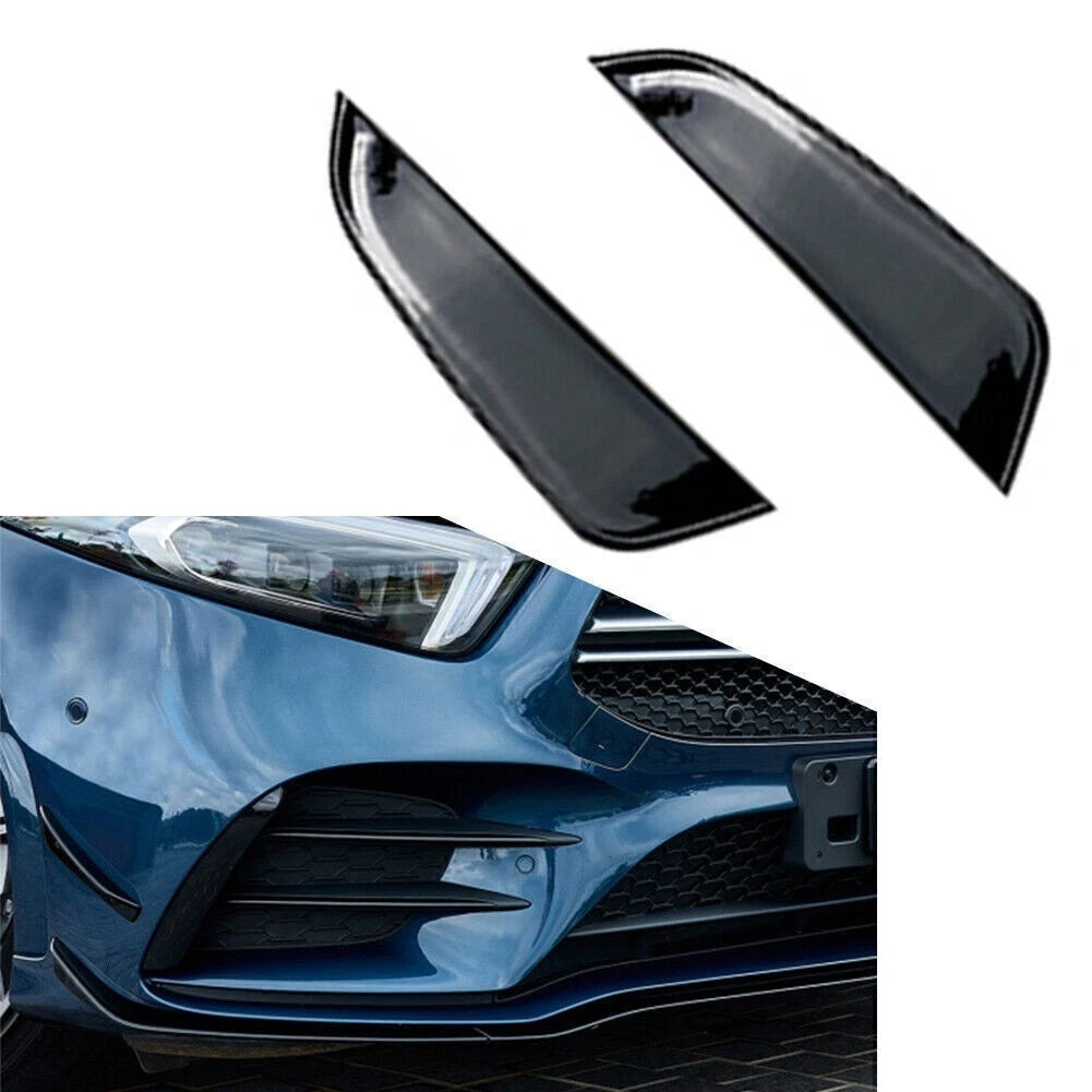 Front Bumper Vent Wingletts Fog Light Canard for Benz A-Class W177 (2018–2023)