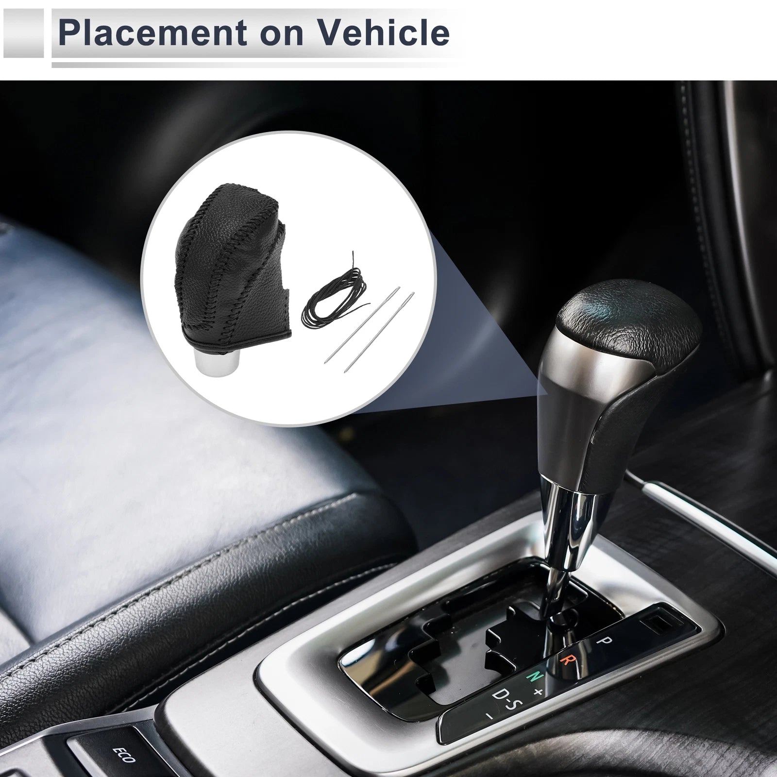 Gear Shift Knob Cover for Subaru Impreza (2017–2023) Pebbled Black