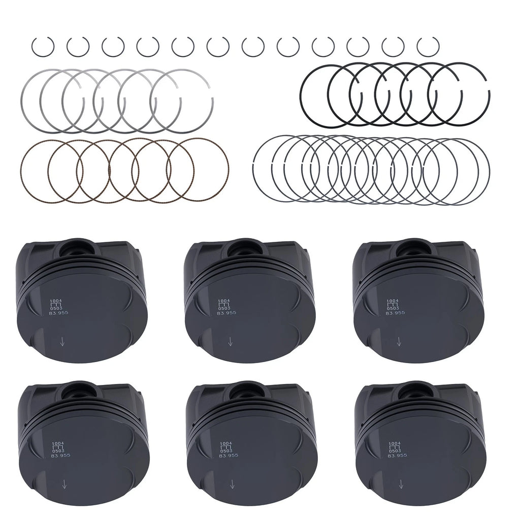 Piston Rings Set for BMW M54 B25 E46 E39 E60 E83 E85 2.5L (1997–2011) 11257509175