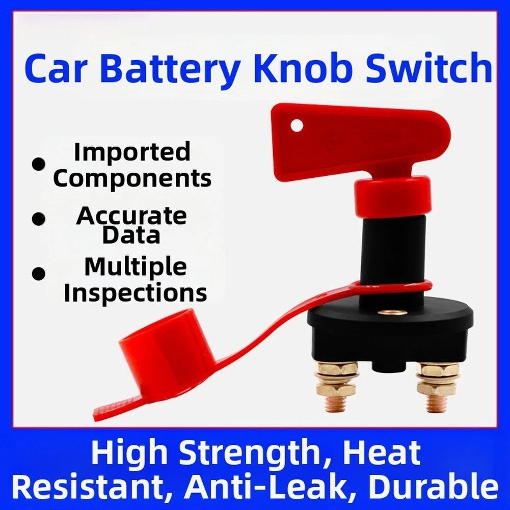 Boat Battery Power Switch Waterproof Rubber Cap Metal Construction