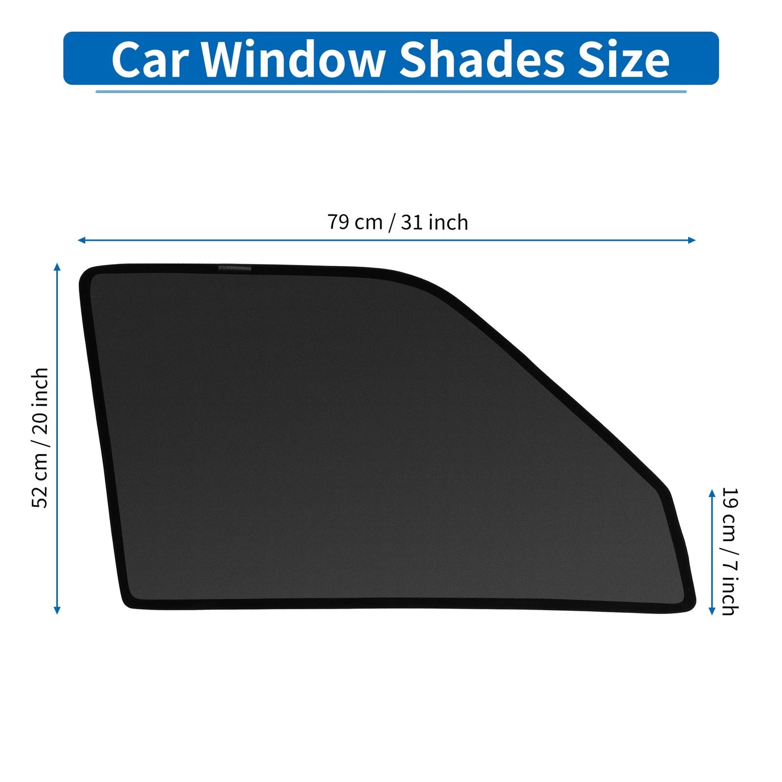 Car Window Cover Front for Toyota Voxy Noah 90 Series Net Black (2001–2007)