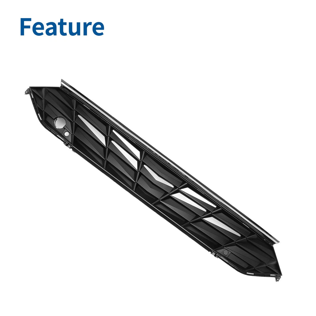 Front Upper Bumper Grille Grill with Hole for Hyundai Elantra (2021–2022)