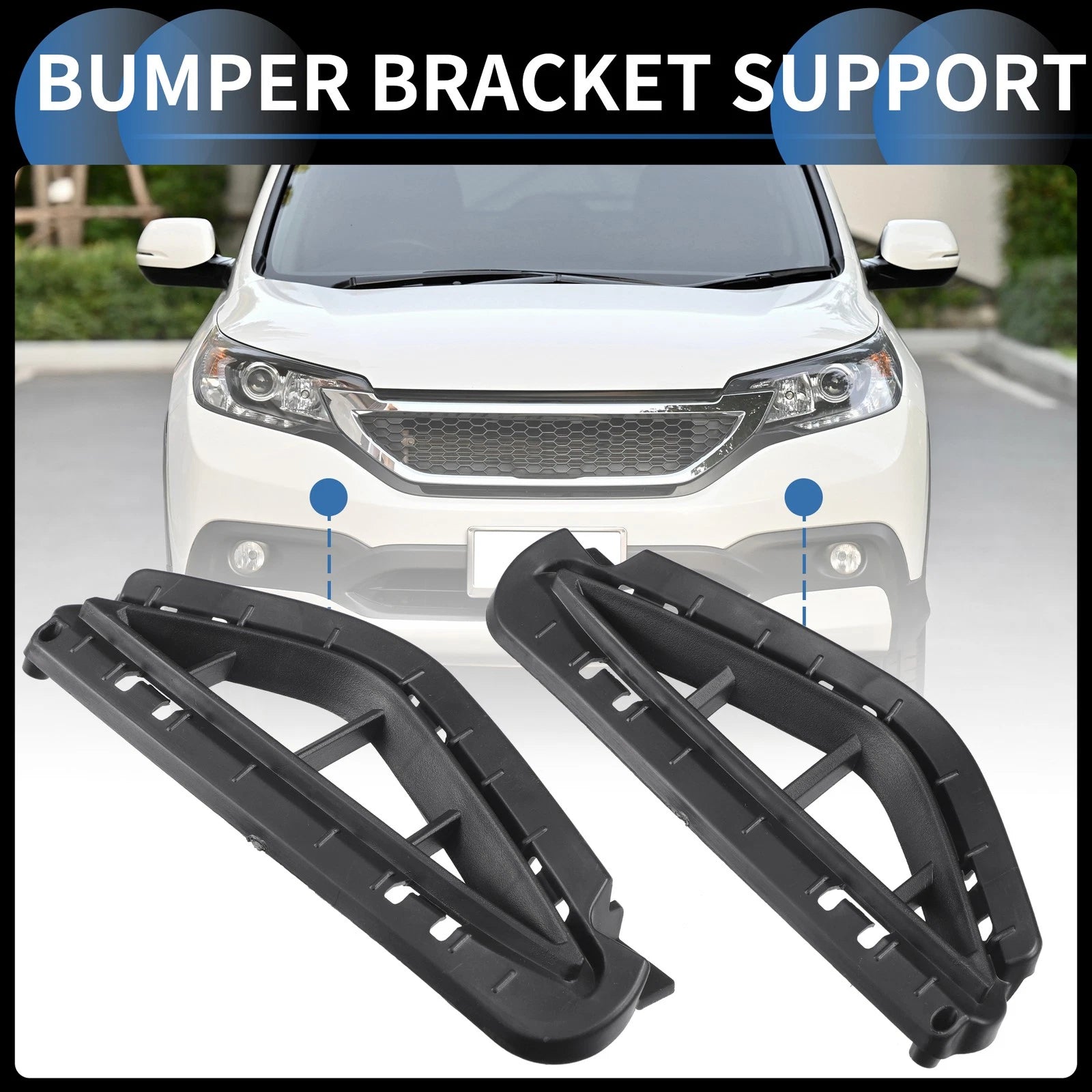 Front Bumper Retainer Bracket Pair for Hyundai Santa Fe (2021–2023)