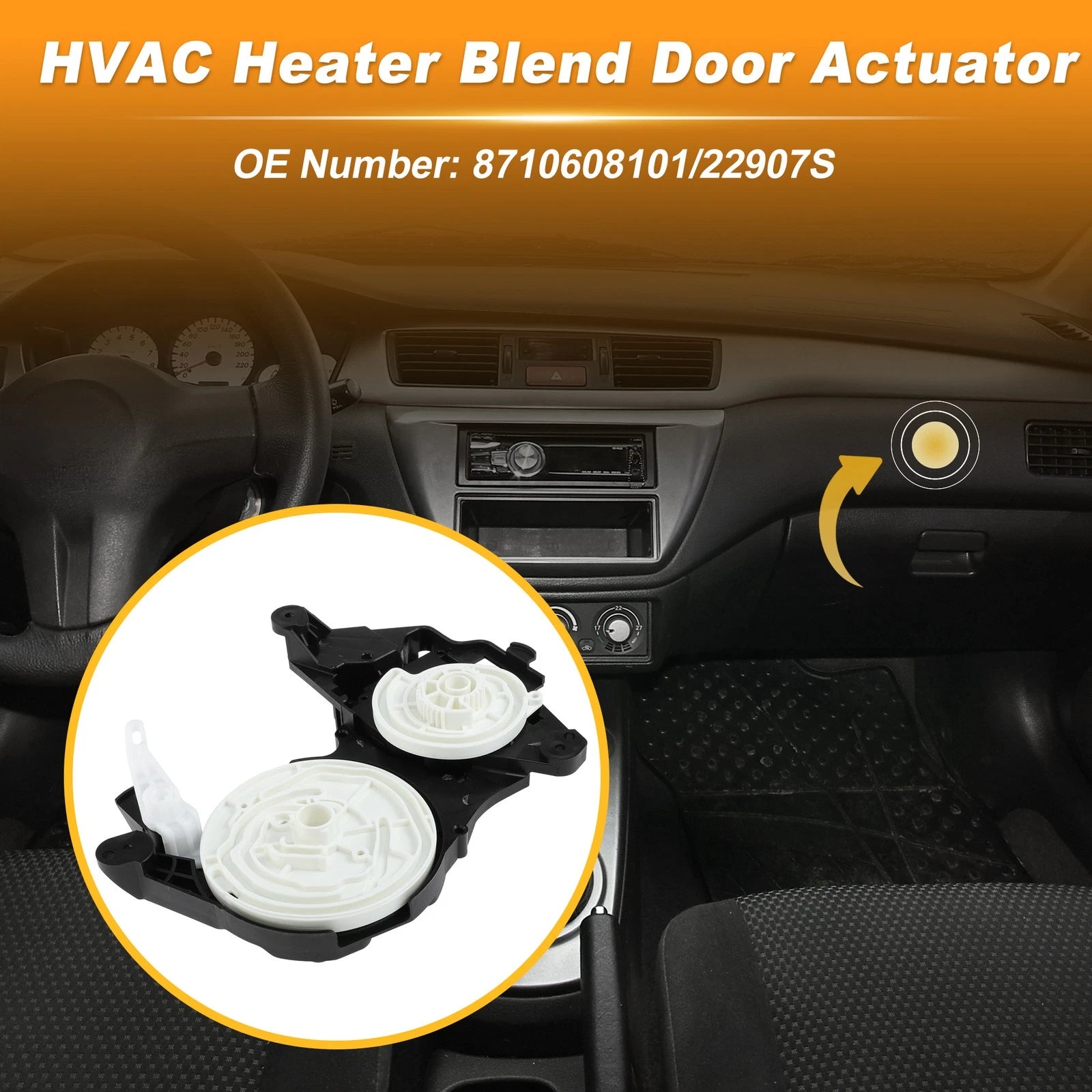 HVAC Heater Blend Door Actuator Replacement for Toyota Sienna (2011–2020)