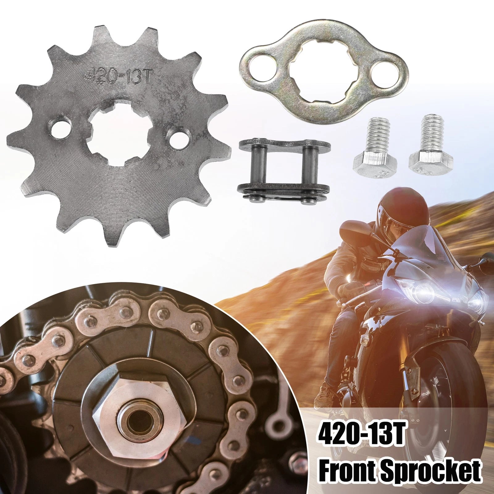 Front Engine Sprocket Replacement Set 17mm for 420 13T Mini Dirt Bike (2000–)