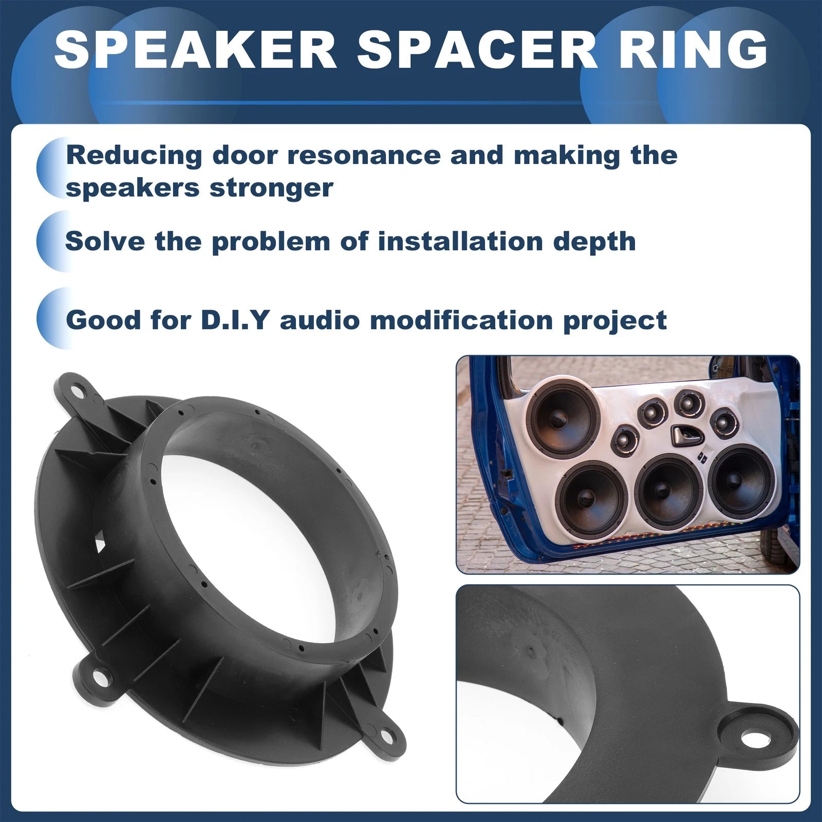 Tweeter Speaker Spacer Ring Adapter for Mazda CX-5 (2013–2016) 2 Pcs