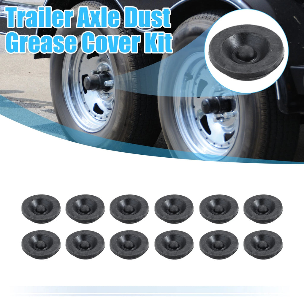 12pcs Trailer Hub Dust Cap Rubber Plugs for Dexter EZ Lube Trailer (1.46")