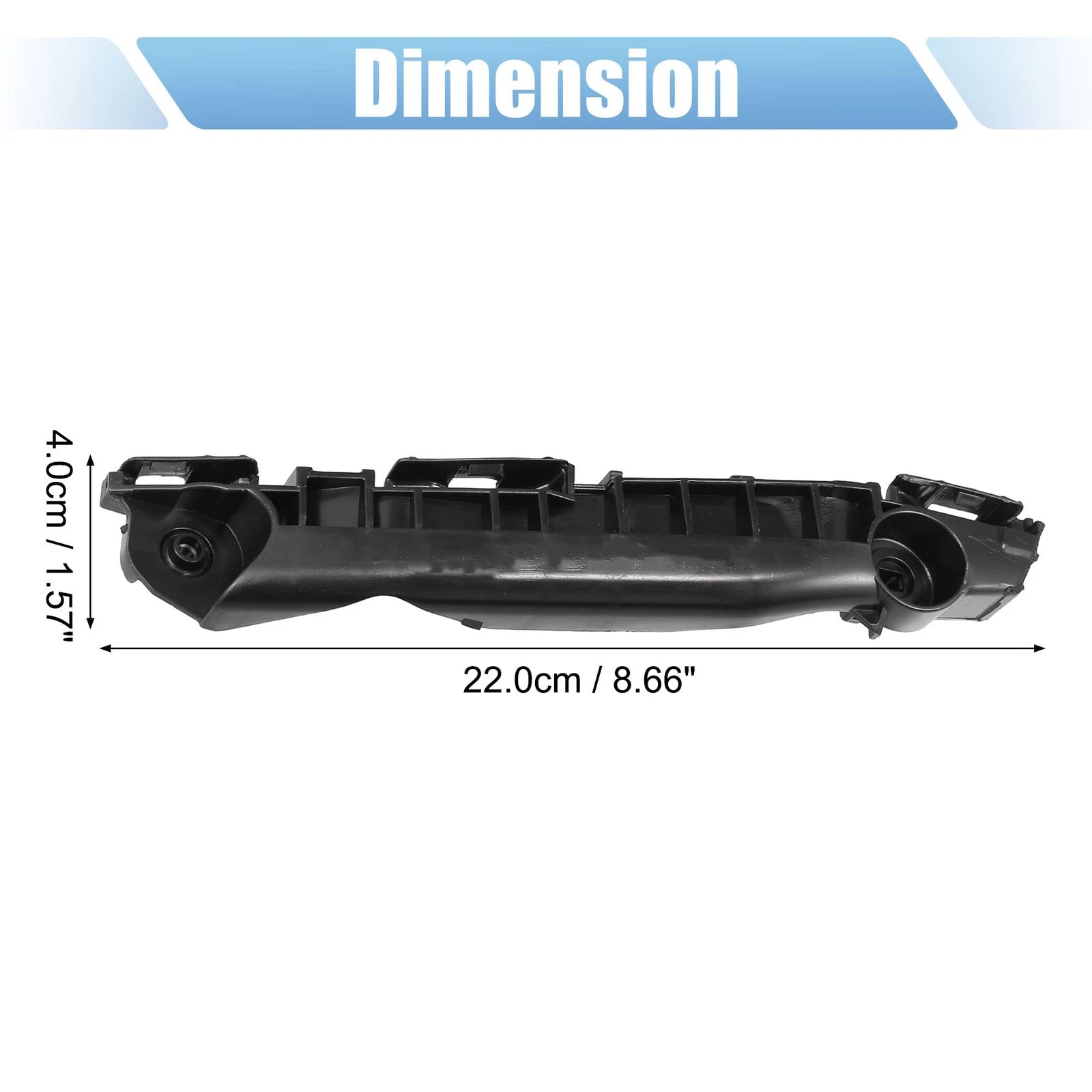 Bumper Bracket Side Retainer Pair Replacement for Toyota Yaris Base (2007–2009)