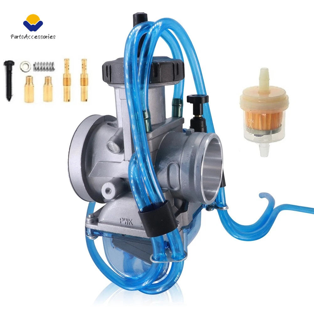 35MM Carburetor & Throttle Cable for Kawasaki KDX200, Suzuki RM125, RMX250