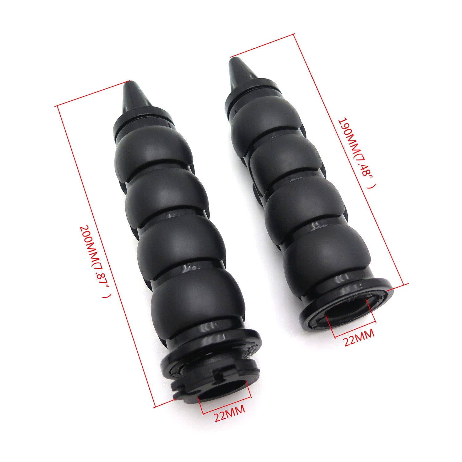 Custom Spike Hand Grips for Motorcycle (7/8" 22mm)