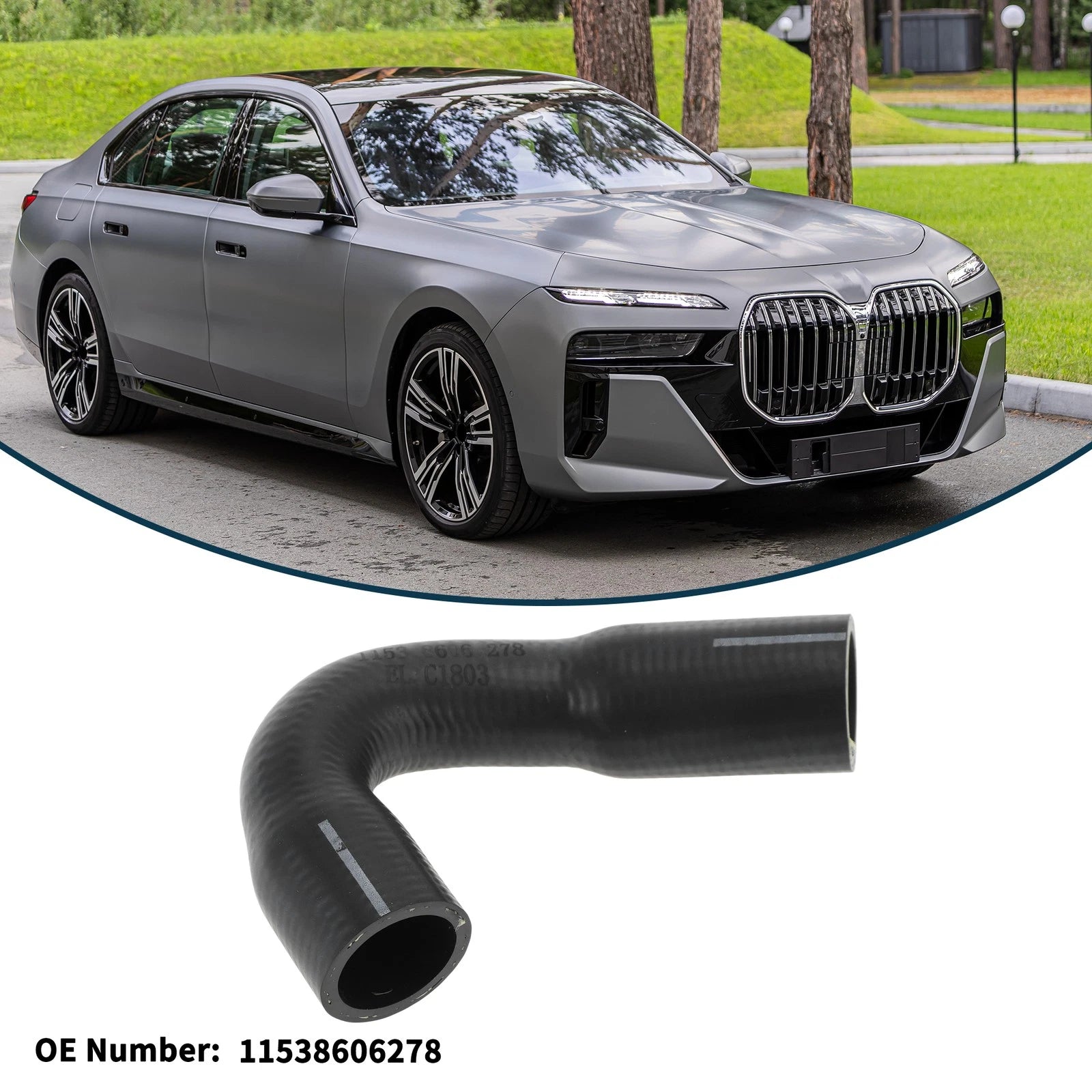 Radiator Hose Replacement for BMW 740i (2016–2019) 3.0L Coolant Pipe