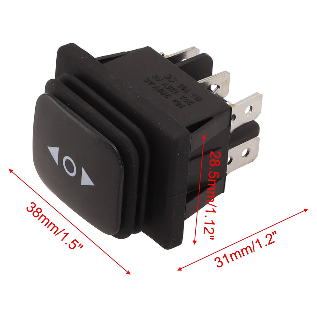 Momentary Polarity Reverse Switch for DC Motor (10A, 250V AC)
