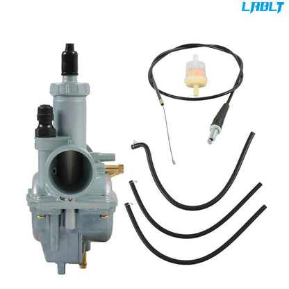 Carburetor & Throttle Cable for Kawasaki Bayou 220 250 (KLF220 KLF250A)