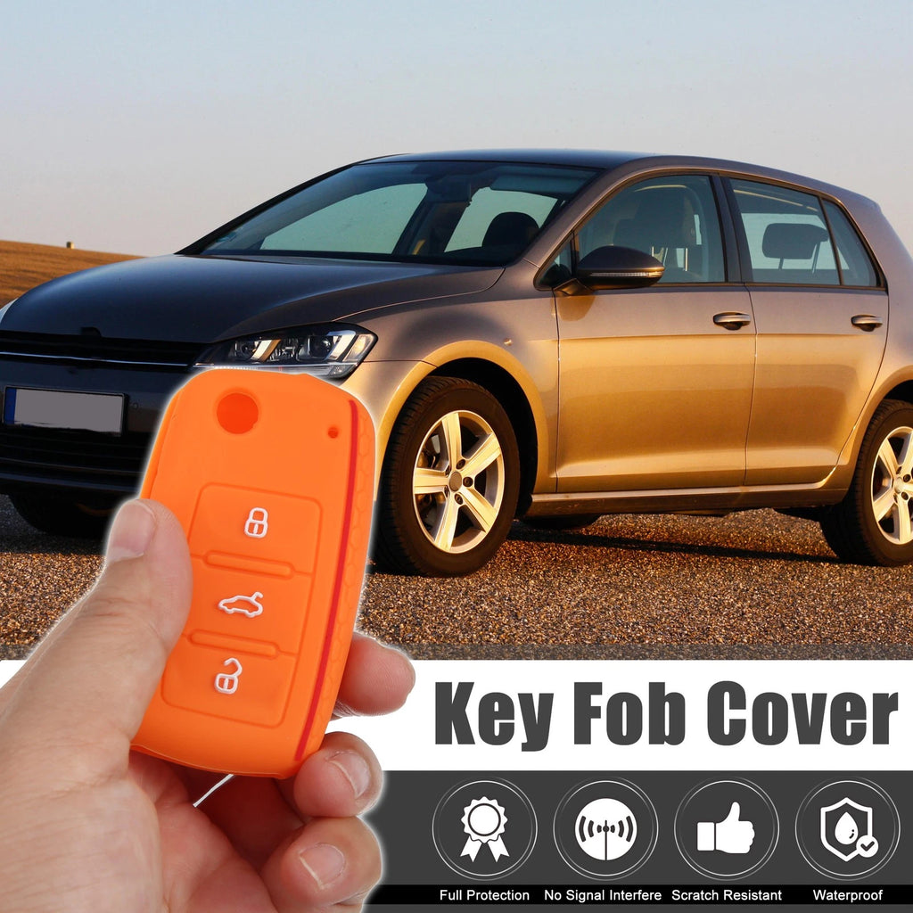 Silicone Key Fob Shell Replacement for Volkswagen GTI 3 Button (2006–2014)