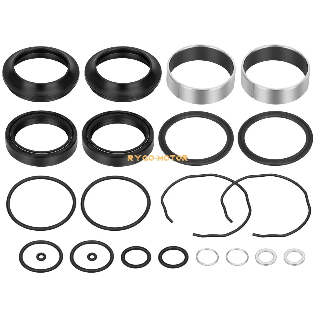 Front Fork Bushing Dust Oil Seals Kit for Suzuki GSXR600 GSXR750 (2004–2005)