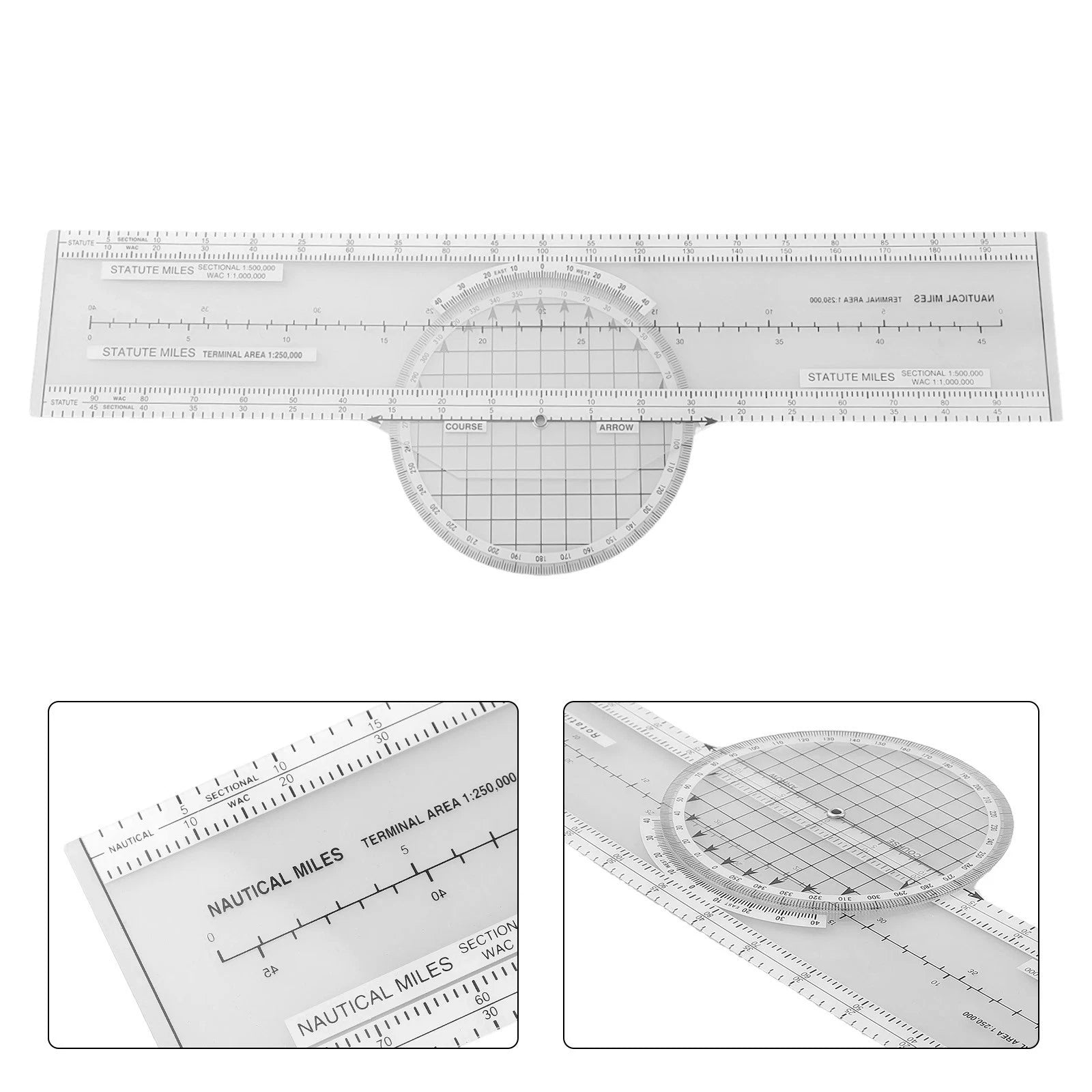 Aeronautical Slide Rule with Maps & Terminal Area Info