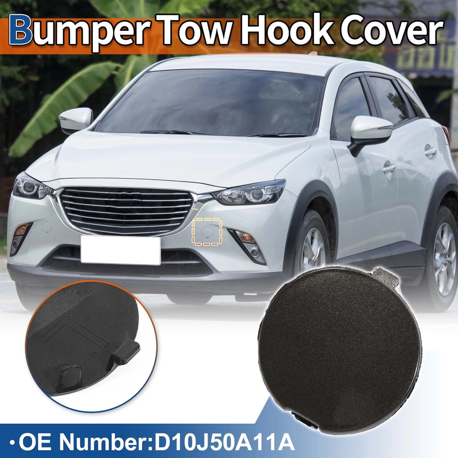 Front Tow Hook Cover Replacement for Mazda CX-5 (2012–2019)