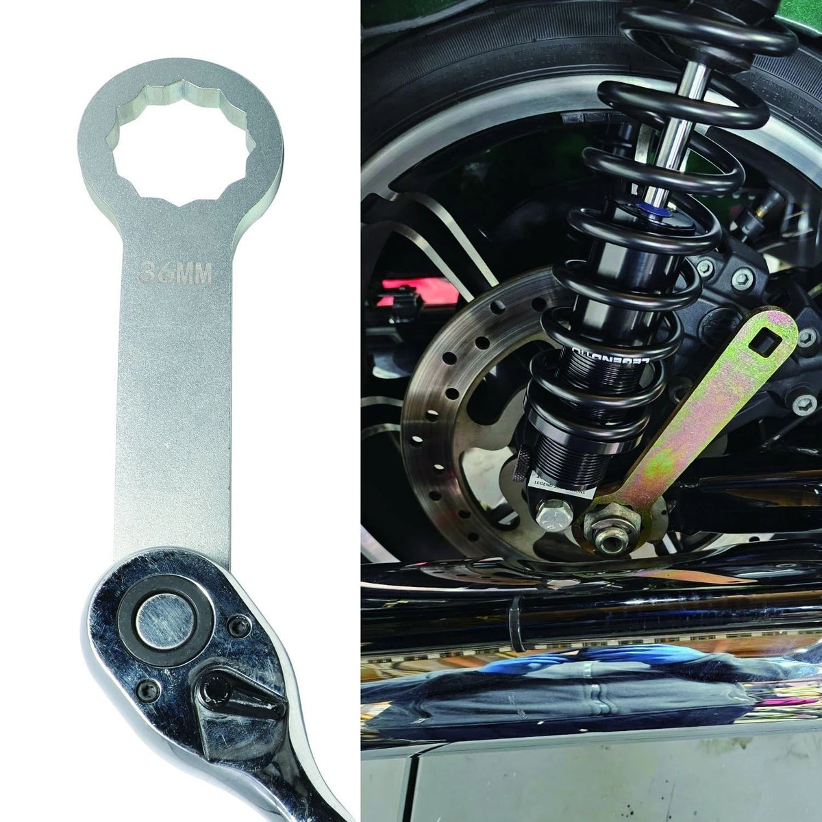 36mm Rear Axle Wrench for HD Touring (2008–2021)