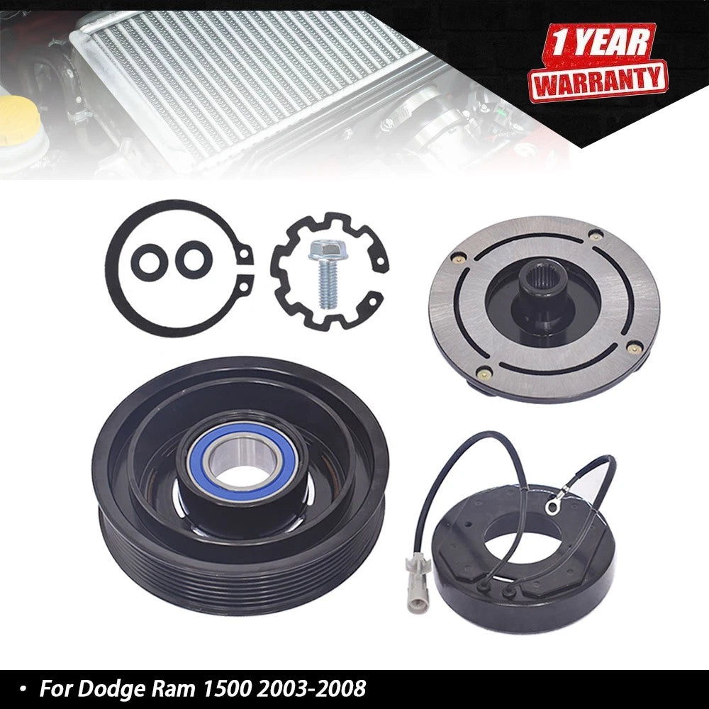 A/C Compressor Clutch Kit w/Pulley Coil 10S17E for Dodge Ram 1500 (2003–2008)