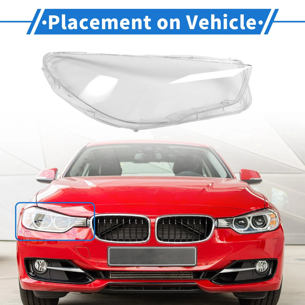 Headlight Lens Cover Front Right Replacement for BMW 5 Series GT F07 (2010–2017)
