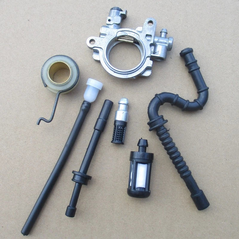 Oil Pump Oiler Fuel Filter Accessories Kit for MS390 MS311 (Replacement)