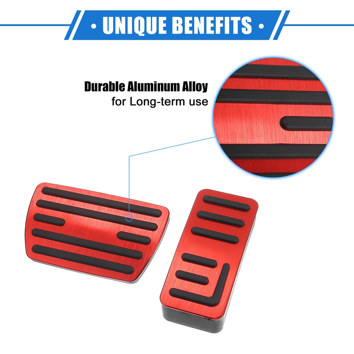 3 Piece Gas Accelerator Brake Pedal Cover Set for Honda HR-V (2021–2023)