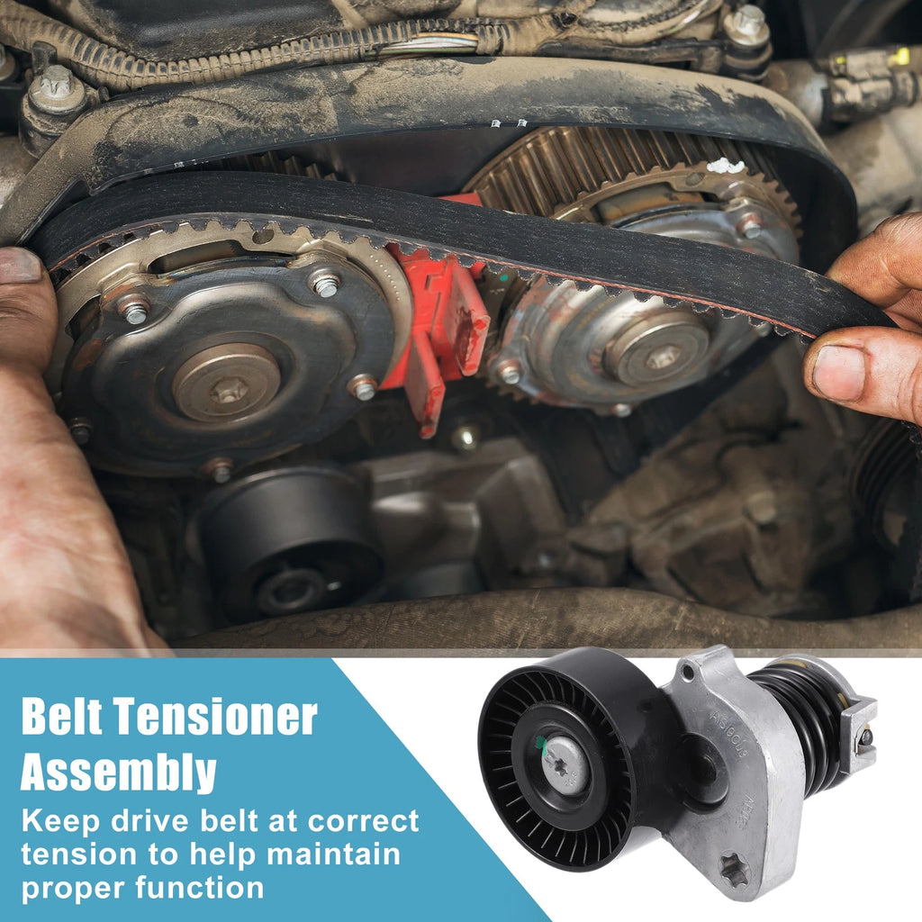 Belt Tensioner Pulley Assembly Replacement for Mercedes-Benz C250 (2012–2015)