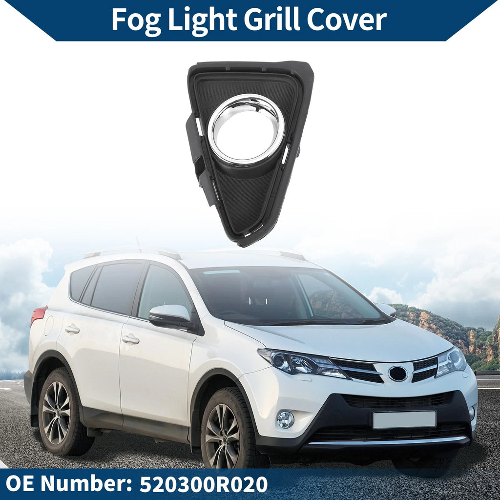 Front Right Fog Light Grill Replacement for Toyota RAV4 (2016–2018)