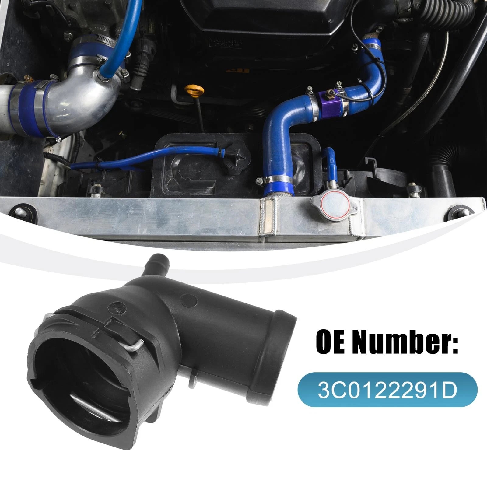 Radiator Coolant Hose Joint OEM Replacement for VW Beetle Eos Jetta Passat