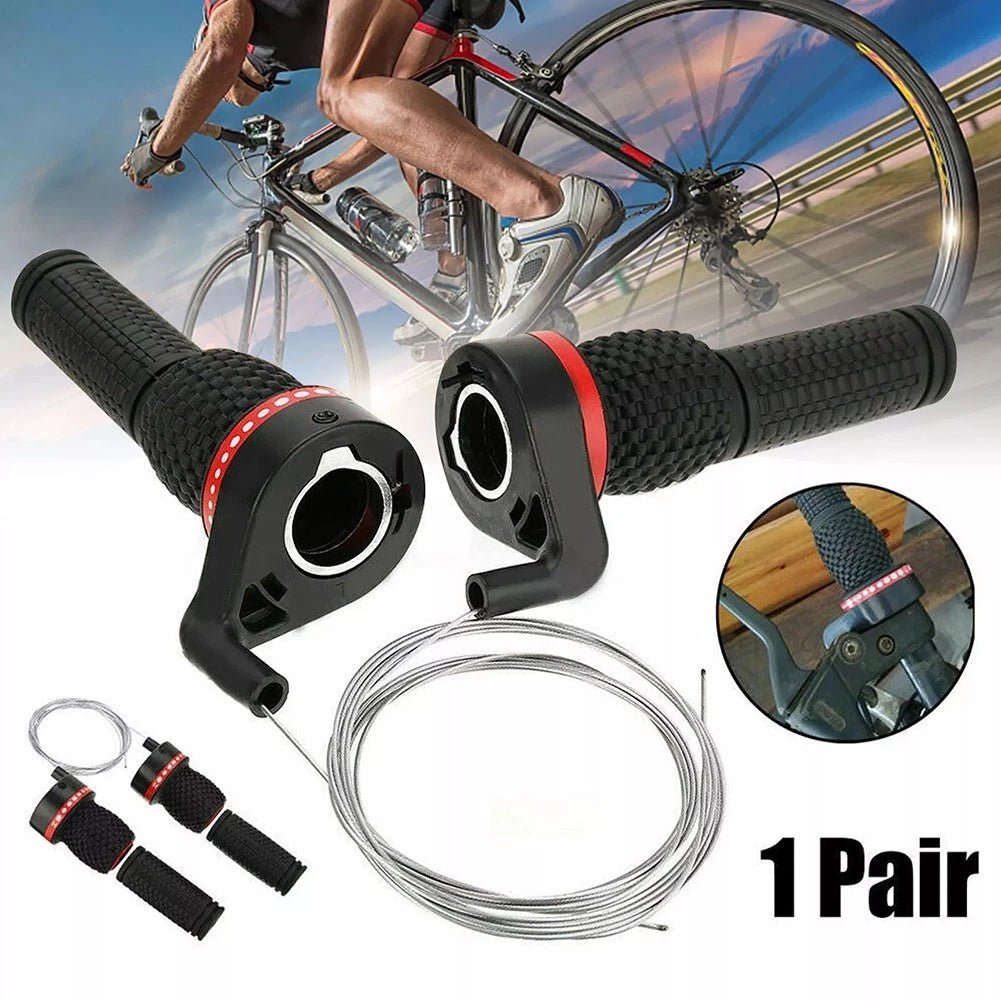 Soft Grip Handle with Gear Shifter Set for Mountain Bikes