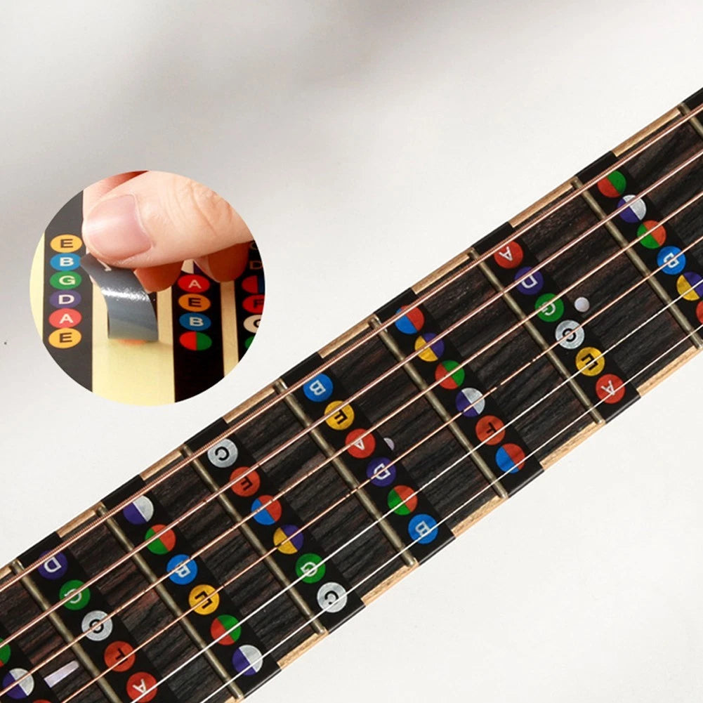 Fretboard Sticker Decals for Guitar (Learning Mark Notes)