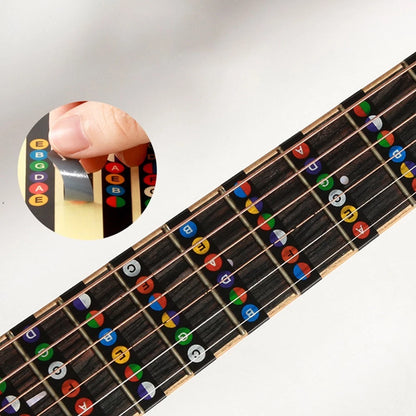 Fretboard Sticker Decals for Guitar (Learning Mark Notes)