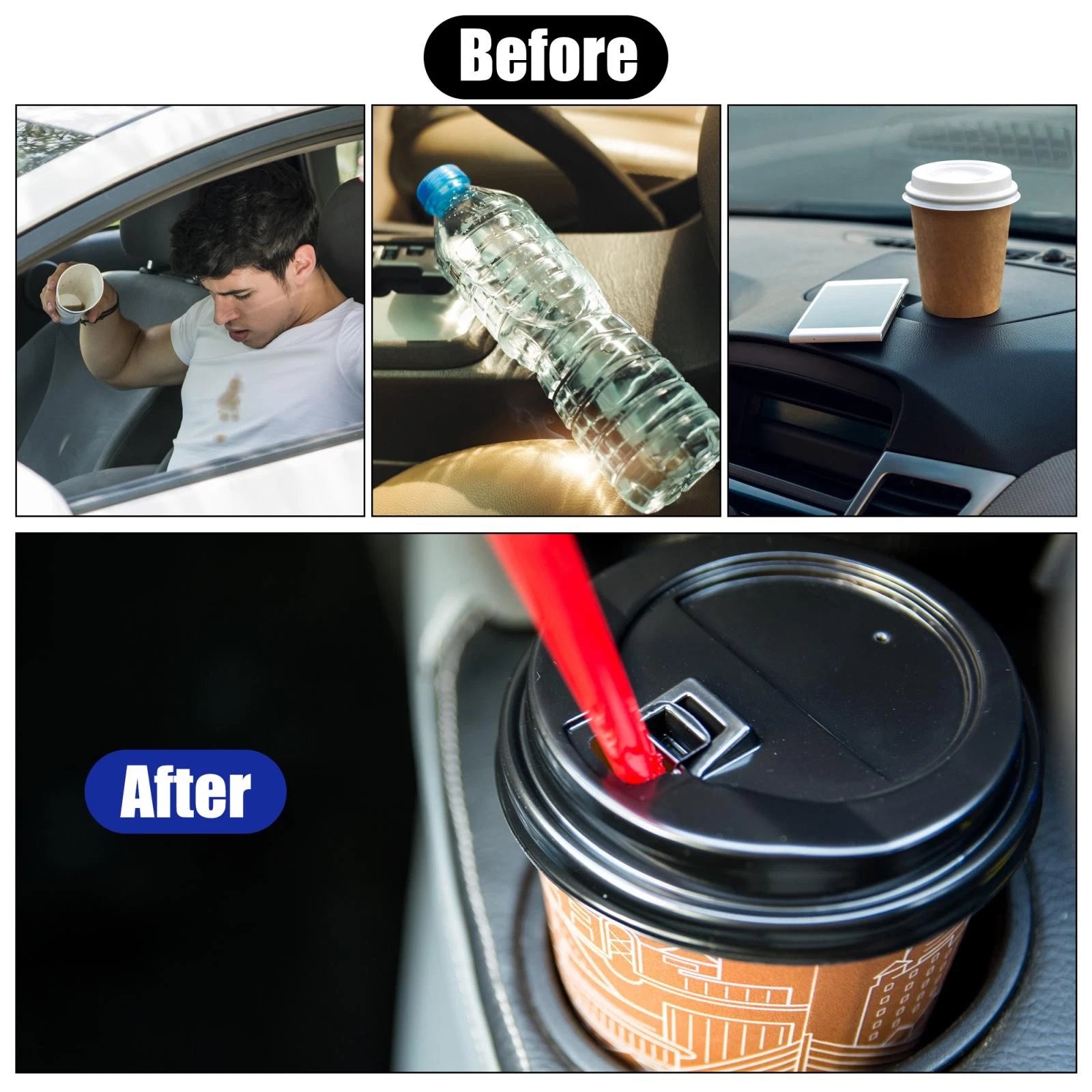 Rear Seat Cup Holder Dual Drink Replacement for Dodge Ram 1500 2500 (2002–2020)