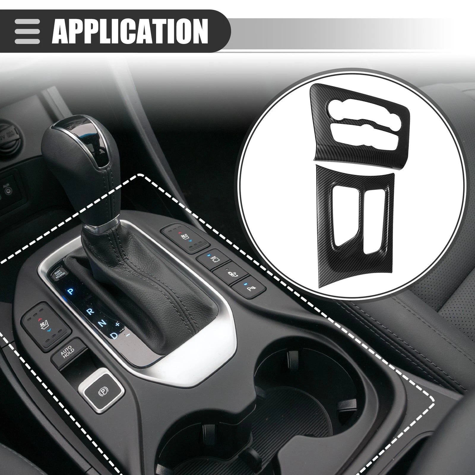 Carbon Fiber Central Control Panel Trim for Dodge Charger (2015–2022)